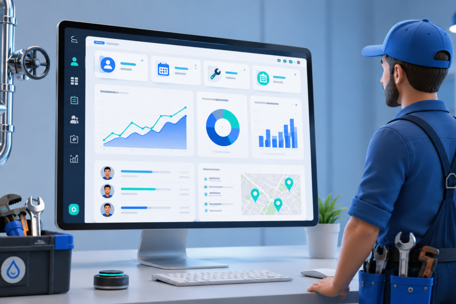 plumbing CRM with scheduling